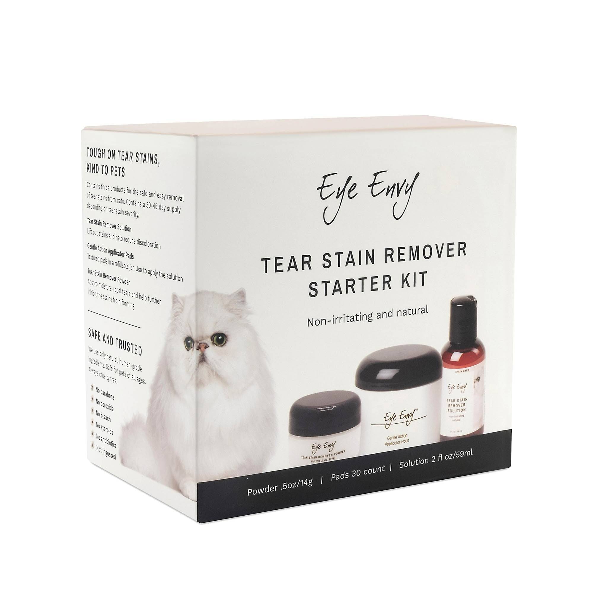 Eye Envy Tear Stain Remover Starter Kit for Cats Petspalz