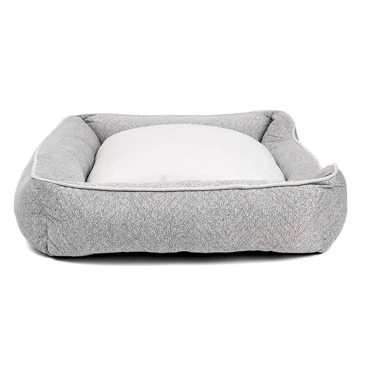 Grey Chevron Cuddler Pet Bed for dogs and cats : Stylish & Comfortable Petspalz