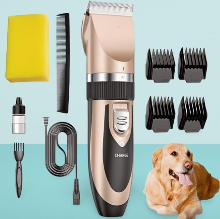 Pet Grooming Trimmer Set | Low Noise Dog & Cat Hair Clipper e31d79-4