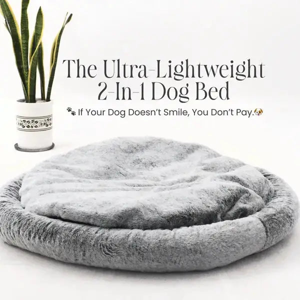  2-in-1 Temperature-Regulating Dog Bed Petspalz  Petspalz