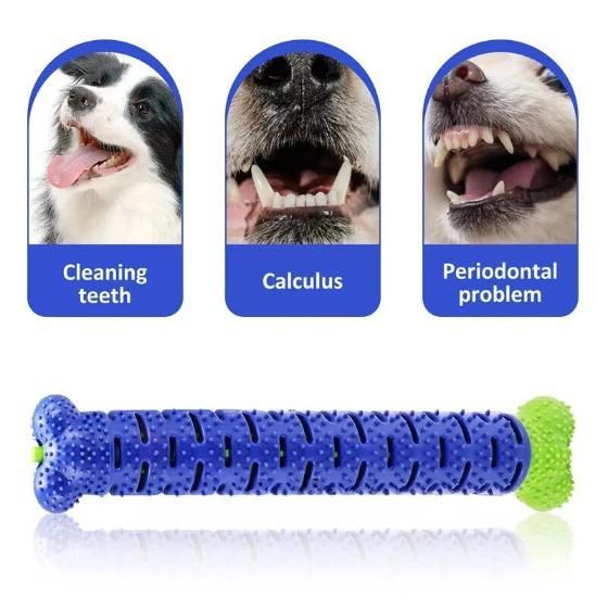 2 in 1 silicone chew toy dental stick for dogs – Petspalz