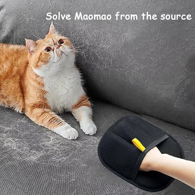 Double Sided Pet Hair Removal Gloves for Dogs and Cats