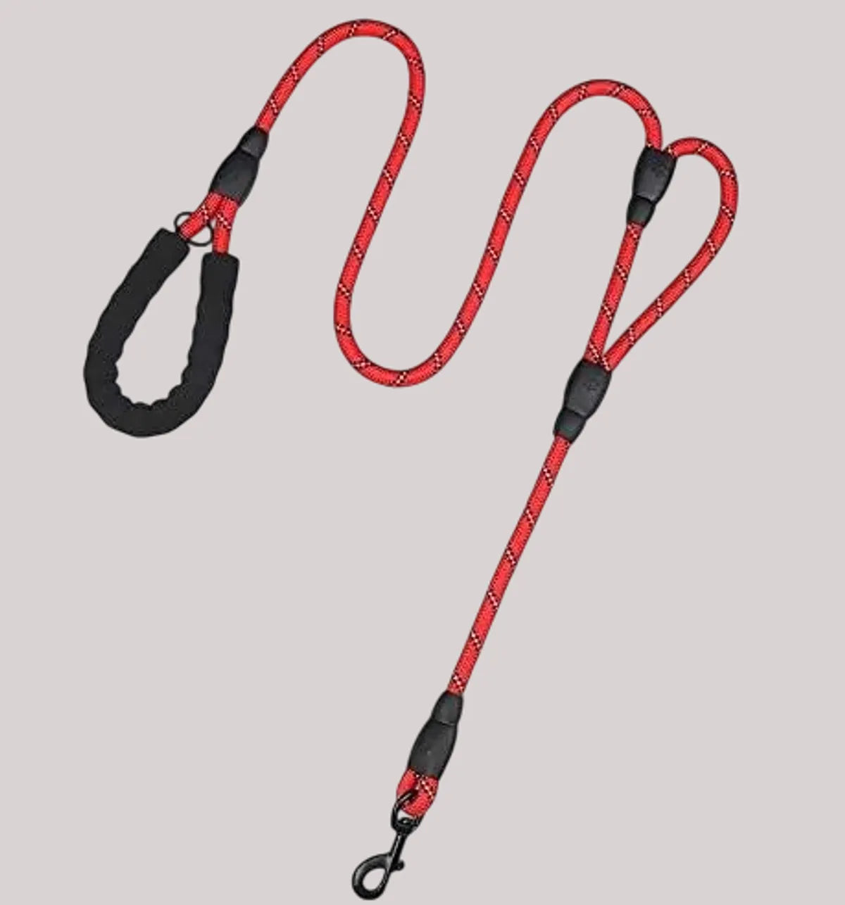  Black 5Ft Strong Dog Leash – Padded Handle & Reflective Threads Petspalz