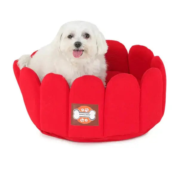 Fenced Dog Bed : Comfortable and Stylish fleece fenced bed for dogs - Petspalz