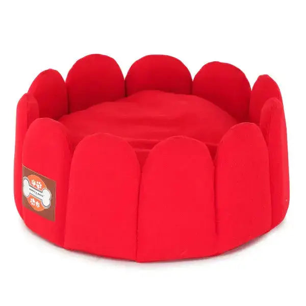Fenced Dog Bed : Comfortable and Stylish fleece fenced bed for dogs - Petspalz