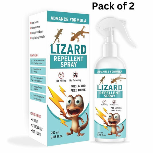 Lizard Repellent Spray for Home – Pack of 2 (250ml each) | Cedarwood Scent