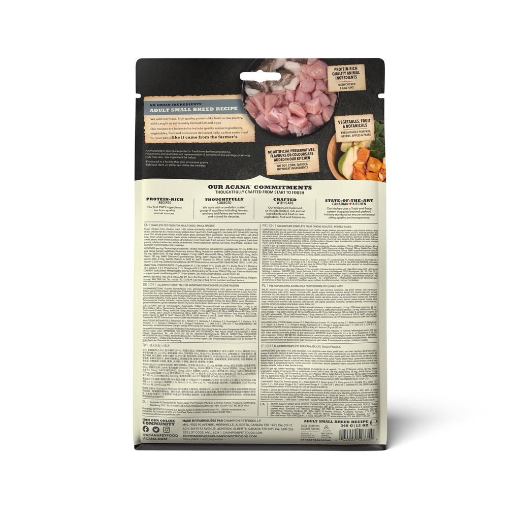  Acana Adult Small Breed Dry Dog Food  Petspalz