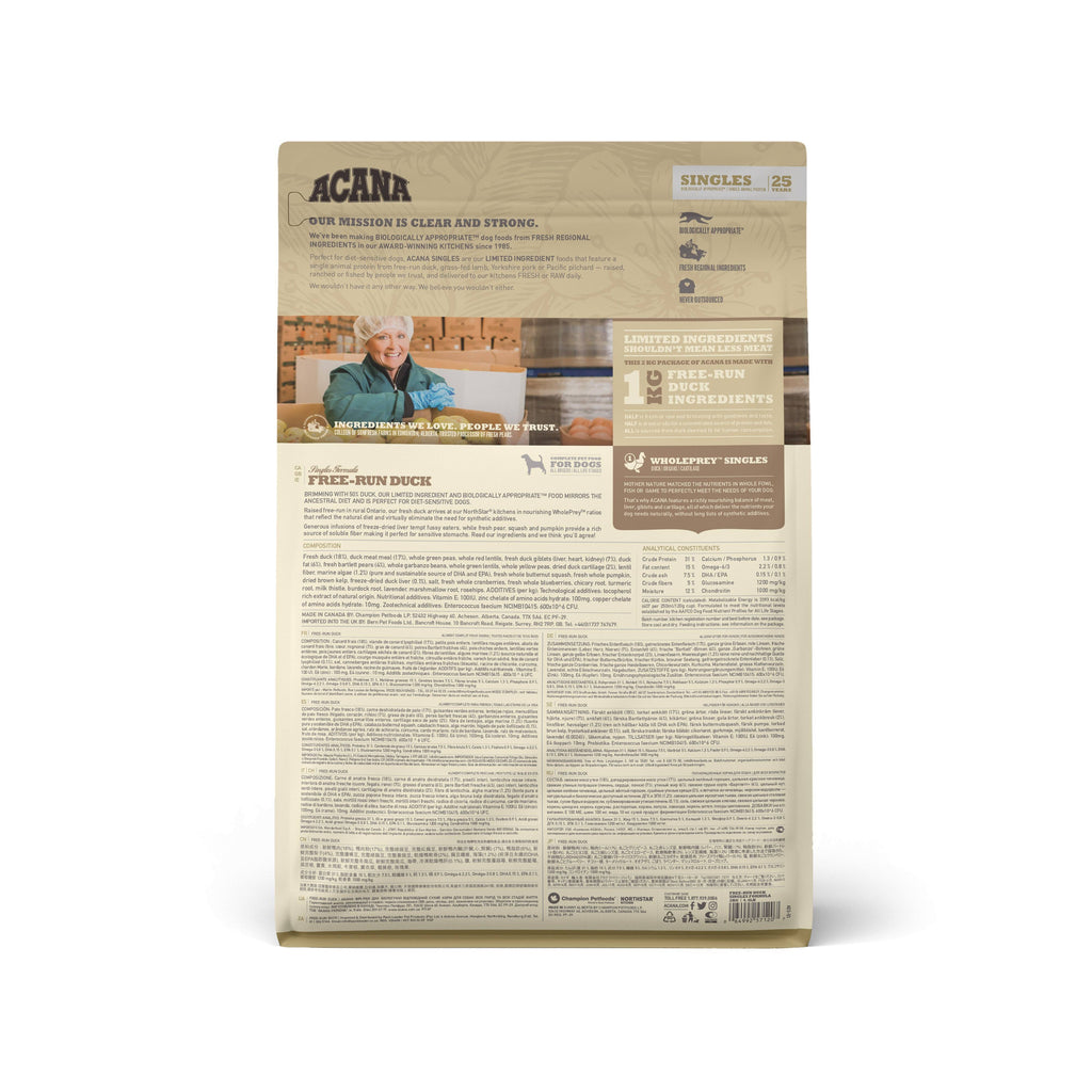  Acana Duck Dog Food Grain-Free Dry Dog Food : Premium Quality Dog Food  Petspalz