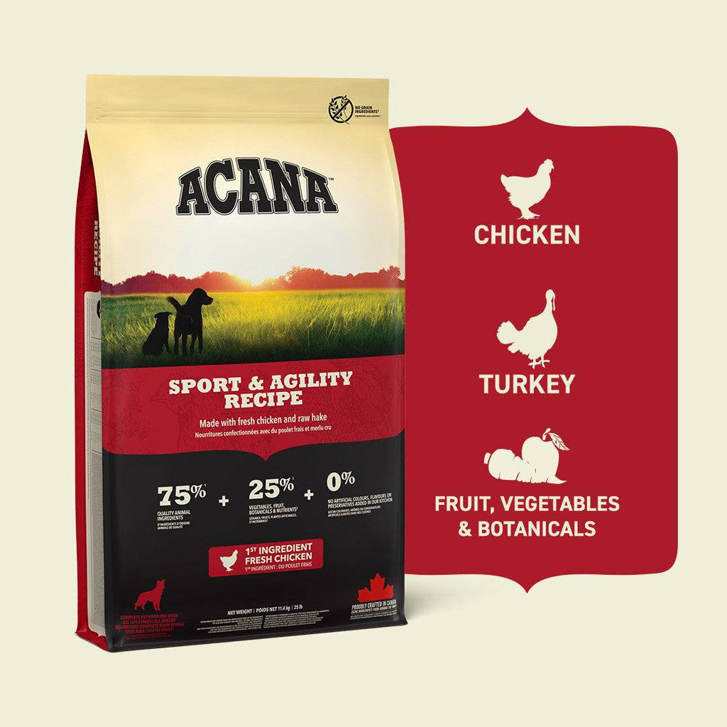  Acana Sport and Agility  Dry Dog Food- 11.4 Kg  Petspalz