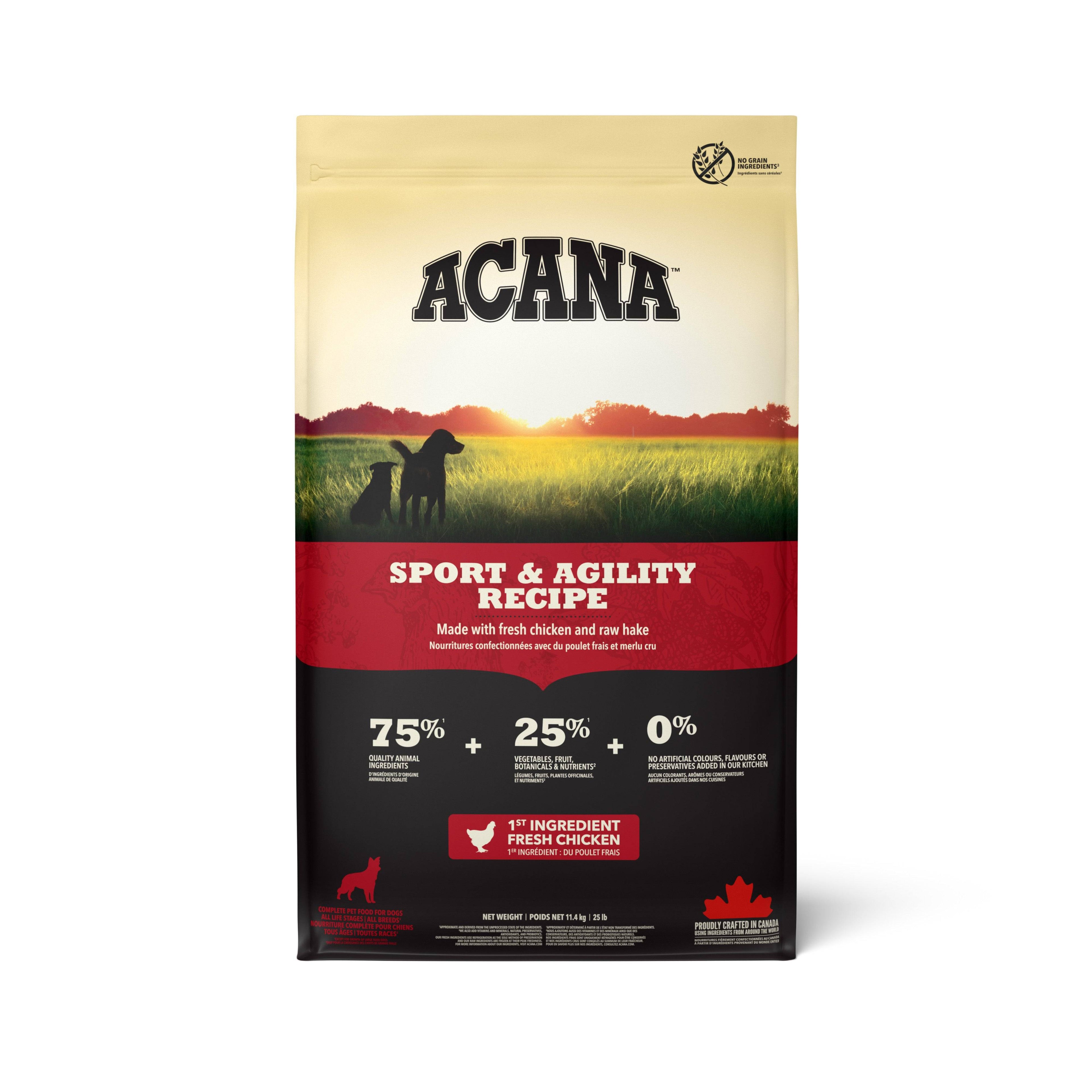 Acana Sport and Agility  Dry Dog Food- 11.4 Kg  Petspalz