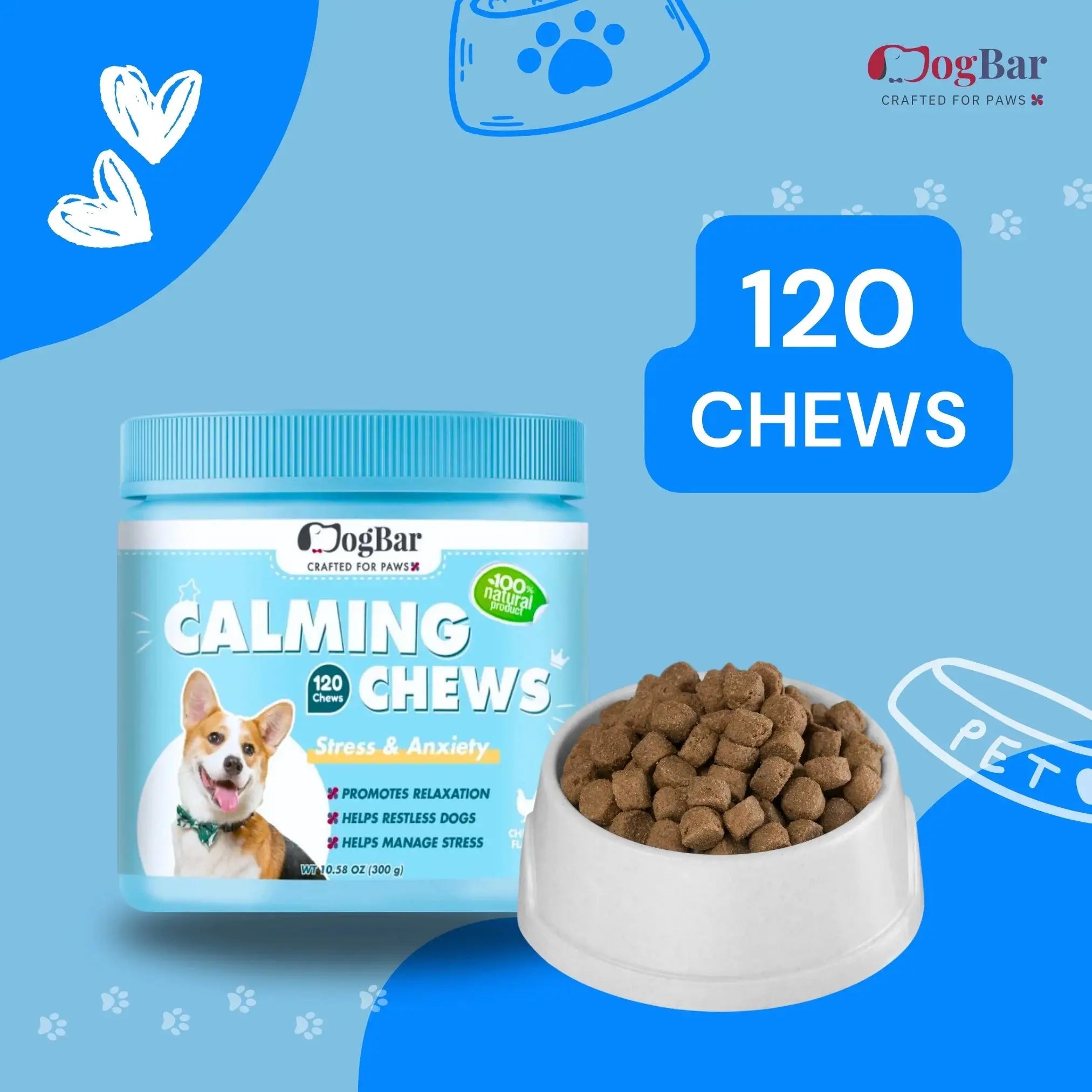  Pets anti anxiety supplements : Calming Soft Chews for Pets Petspalz