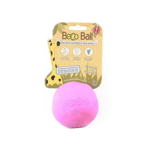 Beco Natural Rubber Treat Ball – Eco-Friendly Durable Dog Chew & Treat Toy