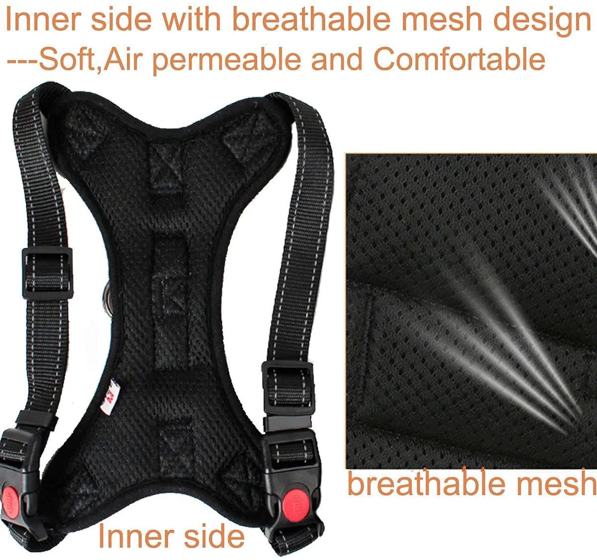  Black Cats No Pull Dog Harness with Handle – Petspalz Petspalz