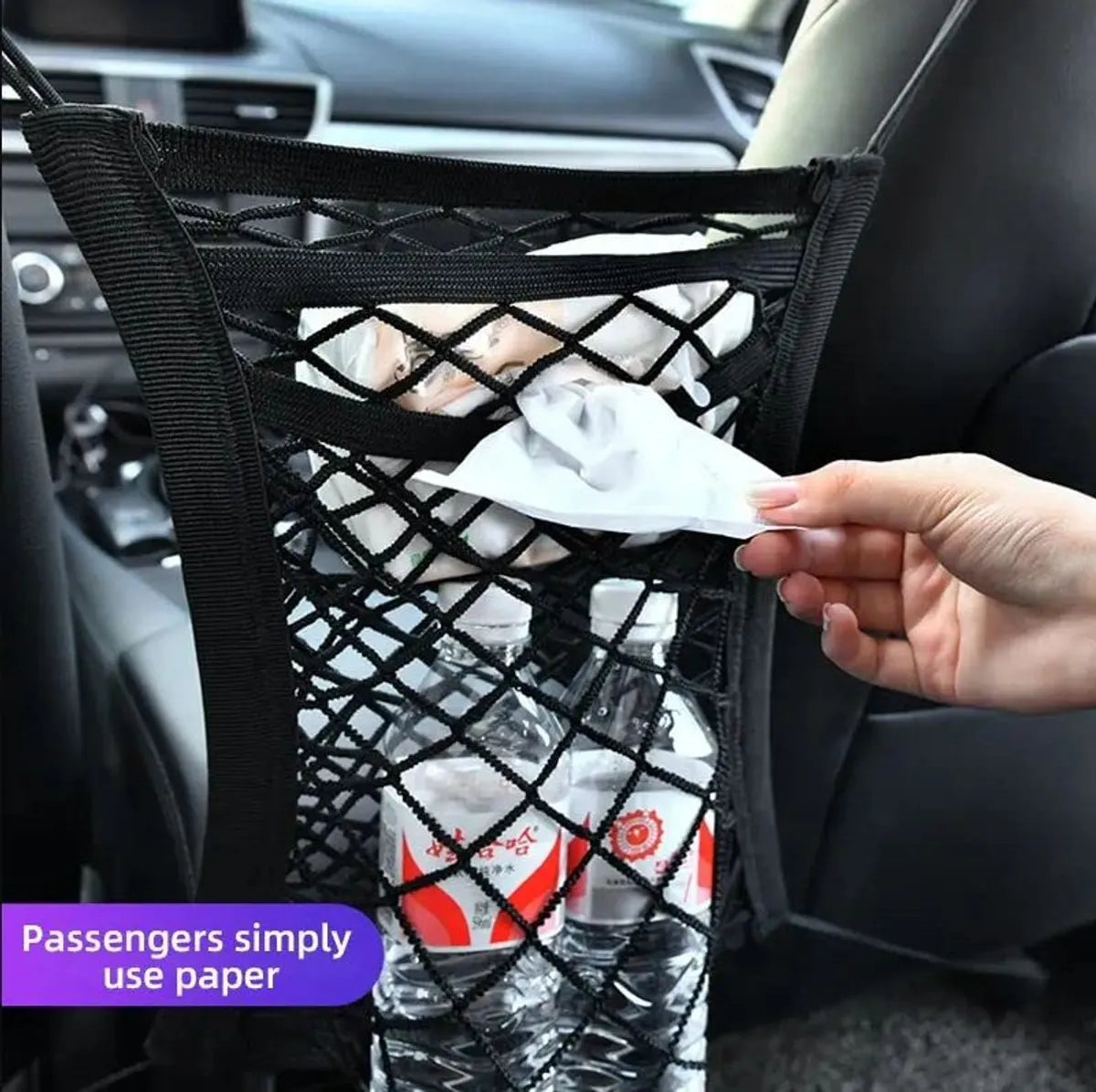  Black Dog Car Guard – 3-Layer Mesh Organizer | Pet Safety Barrier Petspalz