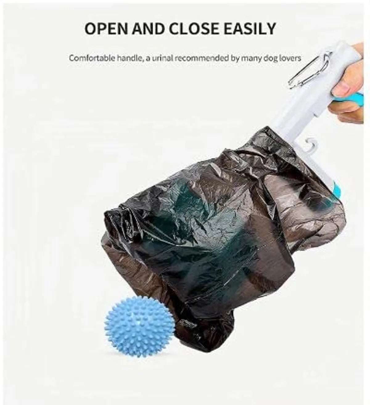  Black Pet Pooper Scooper – 2-in-1 with Poop Bags for Dogs & Cats Petspalz