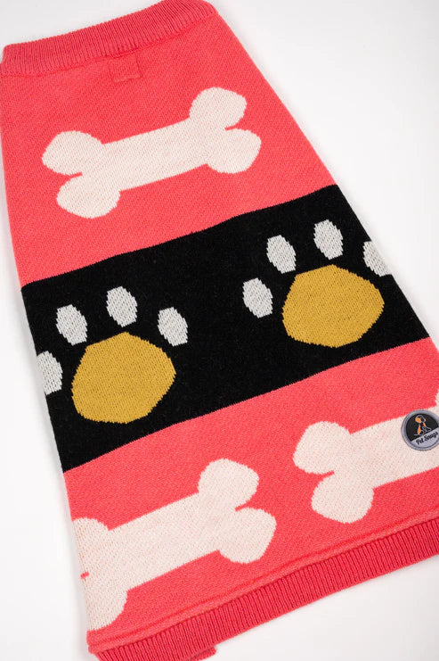  Bone & Paws Dog Sweater | Warm Winter Pet Clothes for Dogs & Cats Petspalz