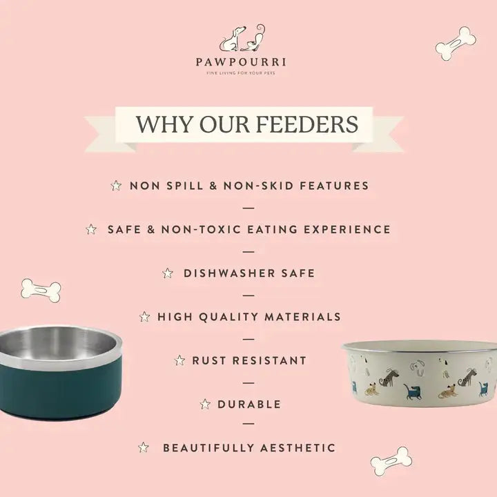  Cartoon Print  Dog Bowl : Beautiful & Stylish Look Petspalz