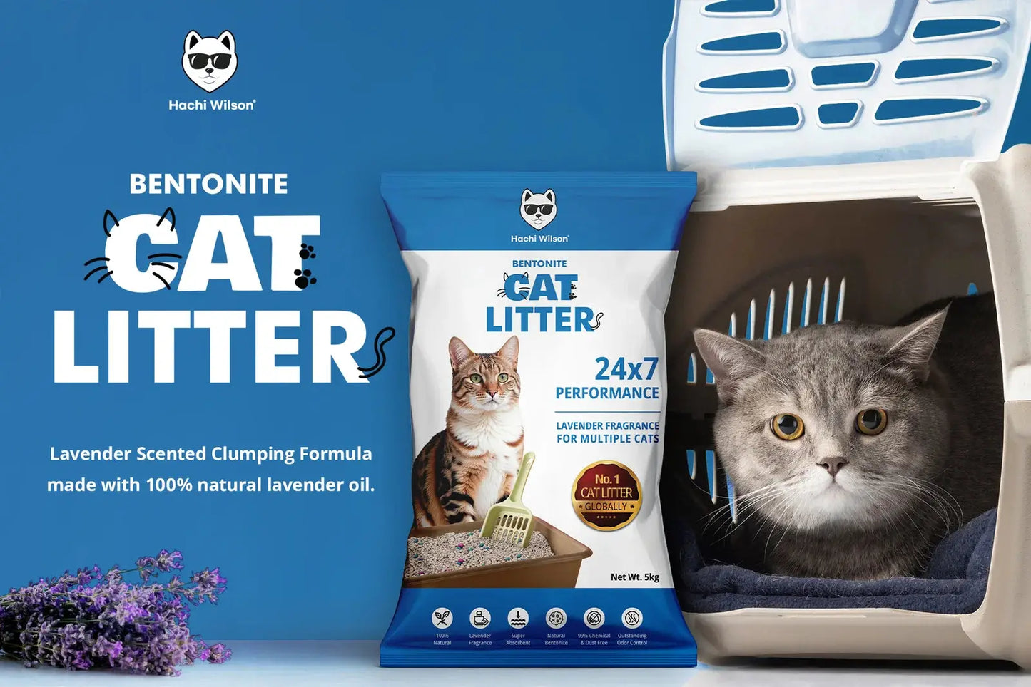 Natural Cat Litter 100% Bentonite.