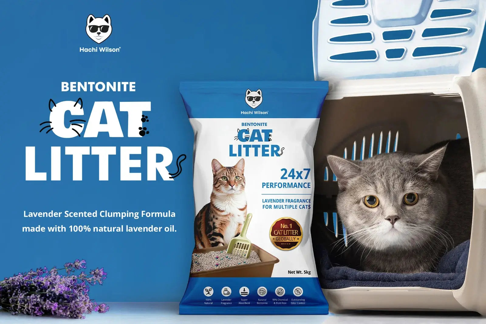 Natural Cat Litter 100% Bentonite.