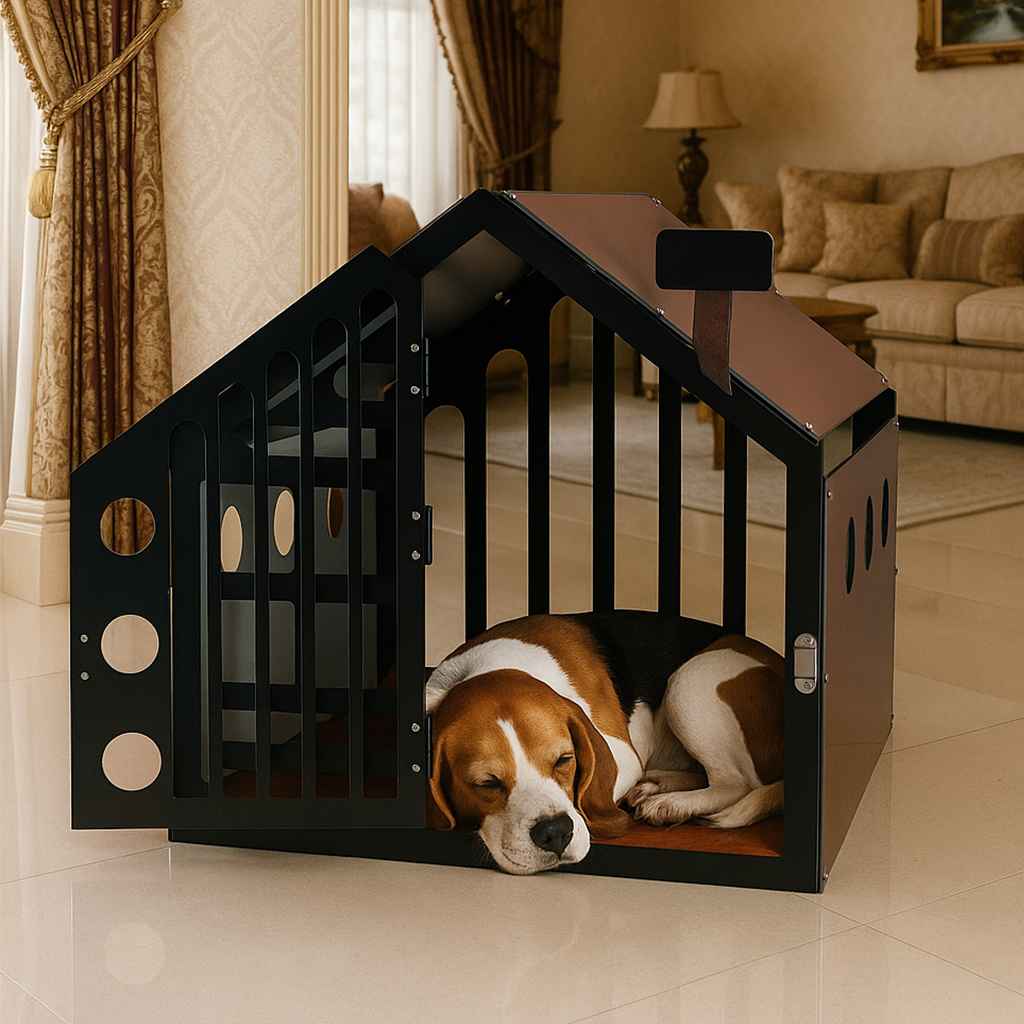 Luxury washable dog house with cushion