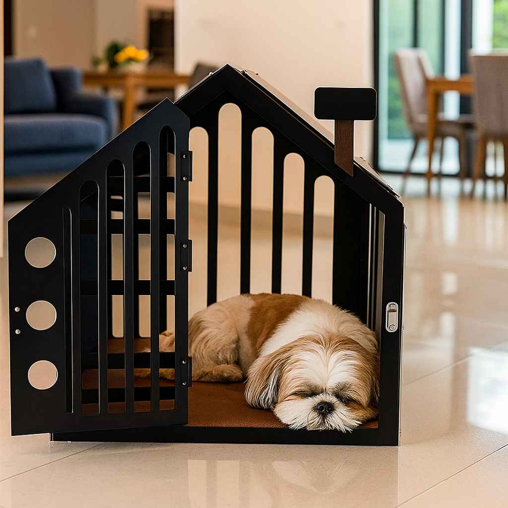 Durable indoor outdoor dog kennel by ClawDen