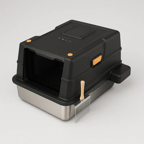 Covered Stainless Steel Cat Litter Box Petspalz