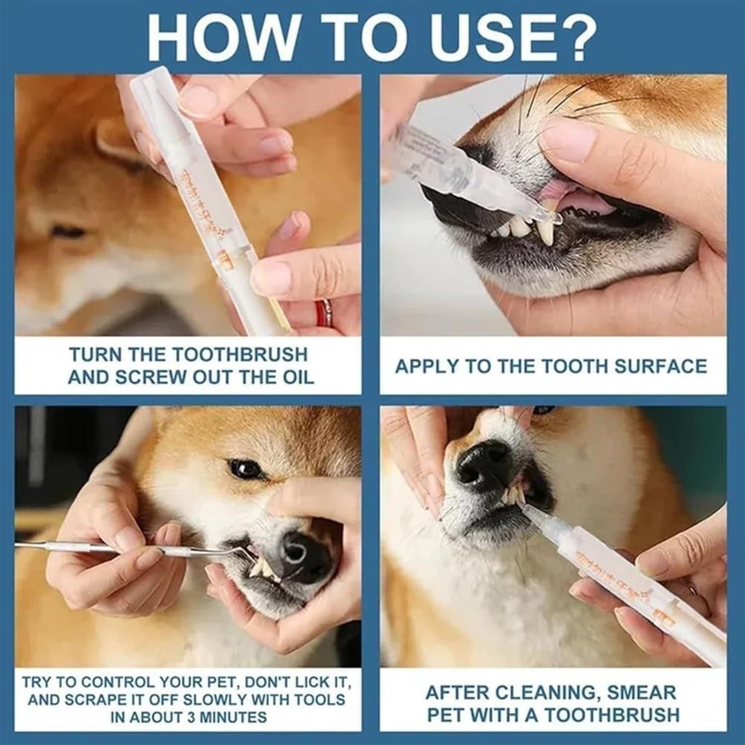  Dog Pen Toothbrush for Pets – Freshens Breath & Removes Plaque e31d79-4