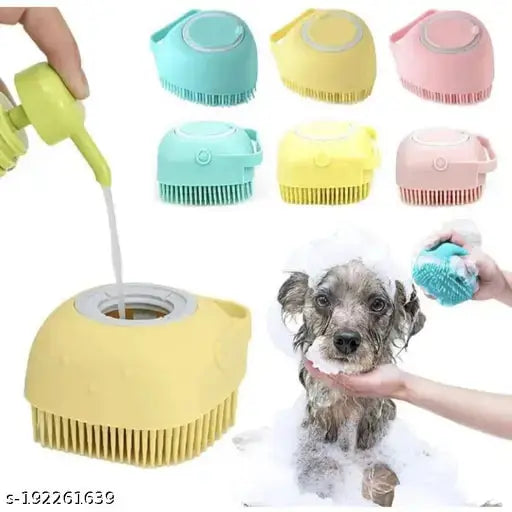  Dog and Cat Grooming Brush Body Scrubber Shampoo Dispenser for Shower  Petspalz