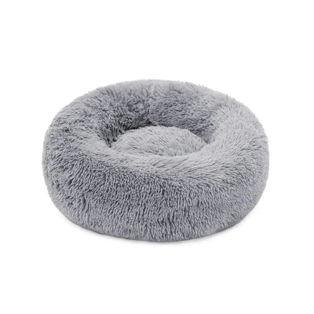  cozy donut pet bed gray Round shape Donut Slumber Bed for Pets  Petspalz