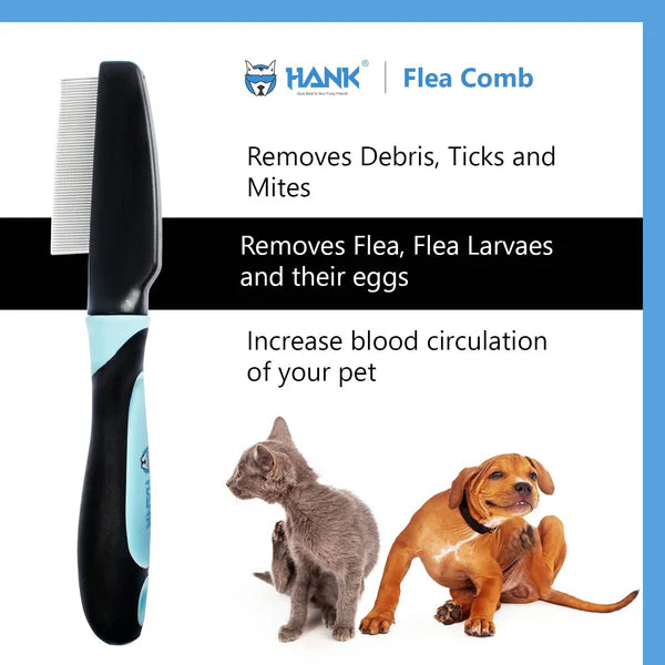  Flea Comb for Pets | Stainless Steel Anti-Flea Grooming Tool Petspalz
