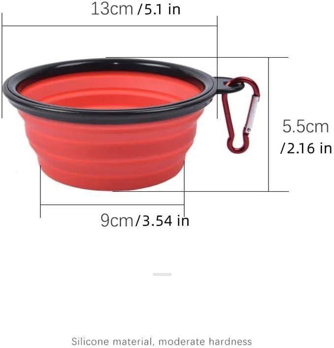  Foldable collapsible silicone pet bowl  for Travel  Petspalz