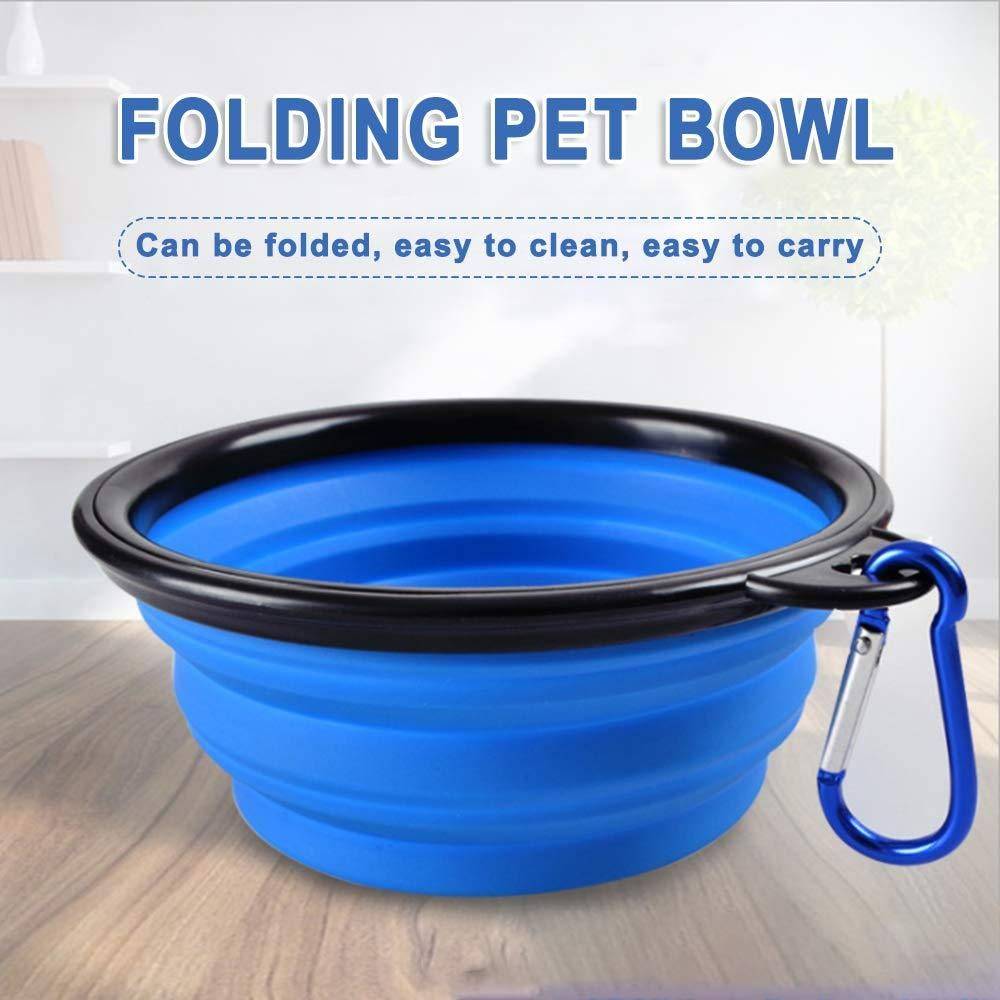  Foldable collapsible silicone pet bowl  for Travel  Petspalz