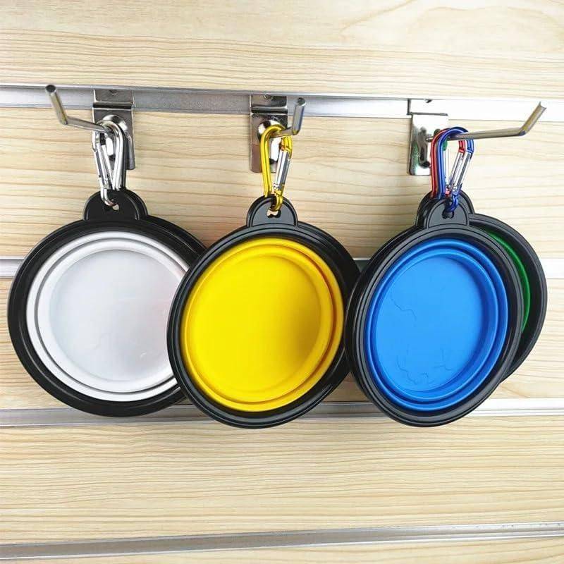  Foldable collapsible silicone pet bowl  for Travel  Petspalz