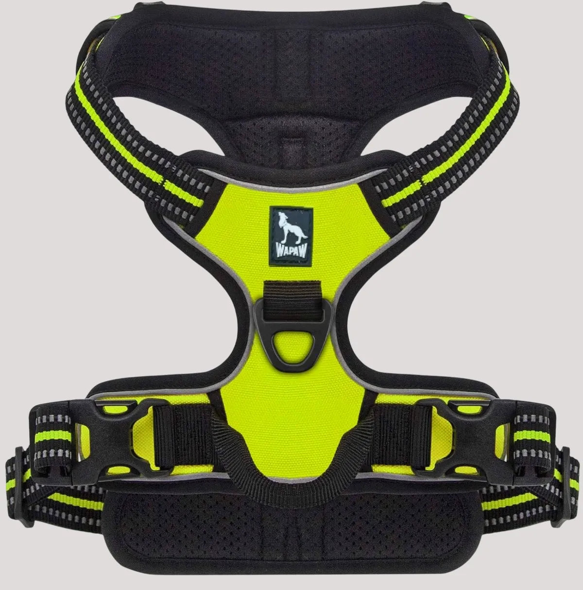 Green No-Pull Dog Harness – Reflective Oxford Pet Vest for Outdoor Safety