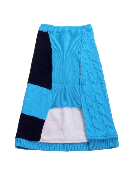  Half Cable Half Jacquard Dog Sweater | Premium Winter Pet Clothes Petspalz