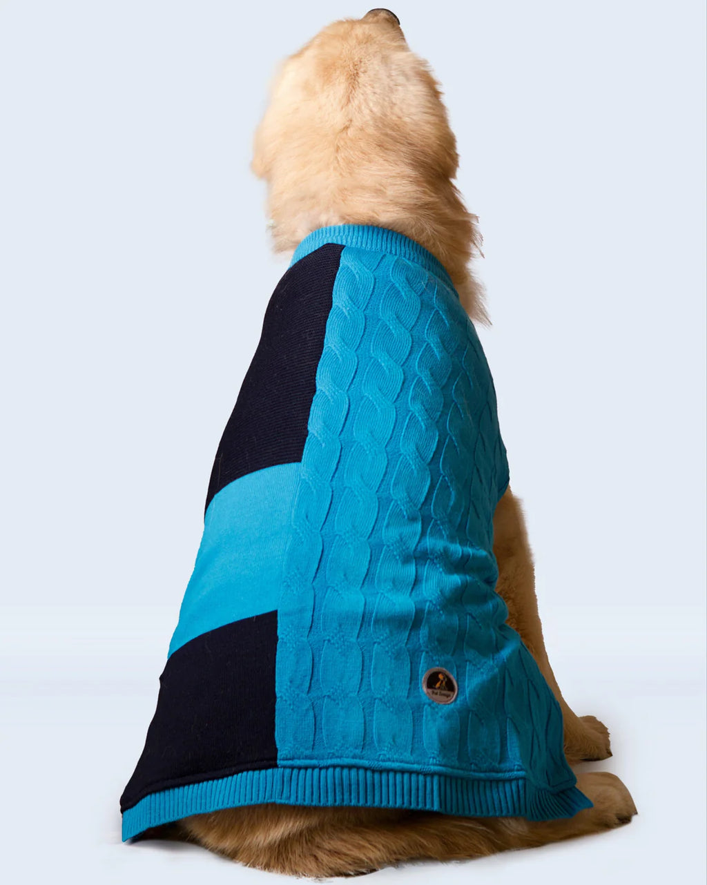  Half Cable Half Jacquard Dog Sweater | Premium Winter Pet Clothes Petspalz
