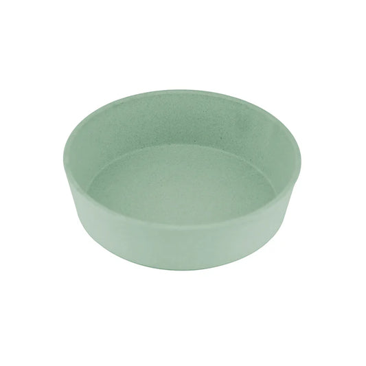 Sustainable dog feeder and waterer for dogs at Best Price, made from eco-friendly material with a minimalist green design for pet dining needs.