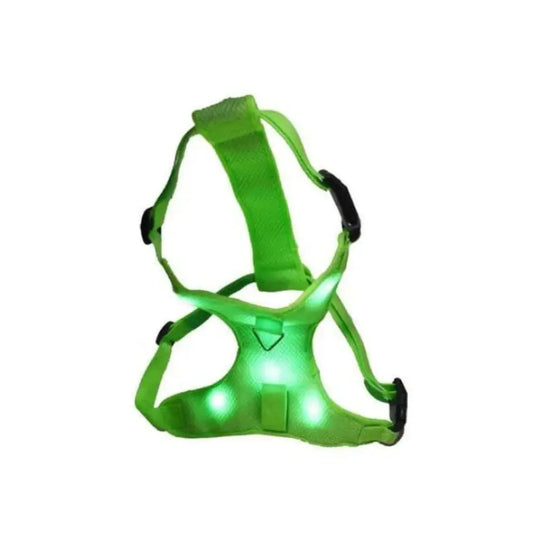  LED Dog Harness Reflective Dog harness safety light up dog harness Petspalz