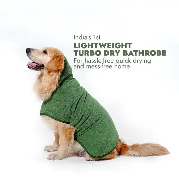  Lightweight Turbo Dry Bathrobes For Dogs Soft Super Absorbent  Petspalz