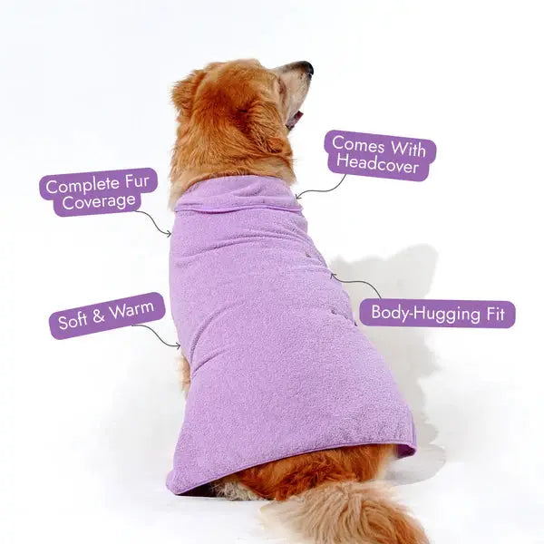  Lightweight Turbo Dry Bathrobes For Dogs Soft Super Absorbent  Petspalz