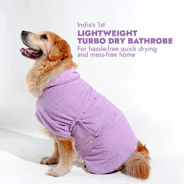  Lightweight Turbo Dry Bathrobes For Dogs Soft Super Absorbent  Petspalz