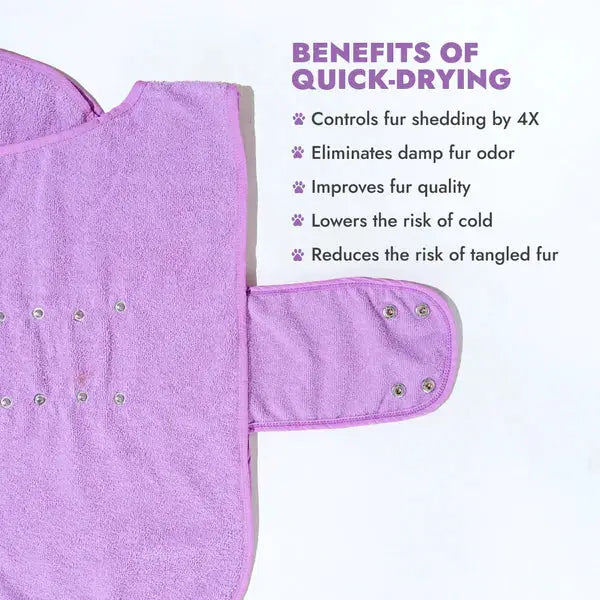  Lightweight Turbo Dry Bathrobes For Dogs Soft Super Absorbent  Petspalz