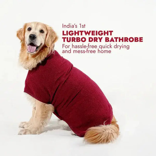  Lightweight Turbo Dry Bathrobes For Dogs Soft Super Absorbent  Petspalz