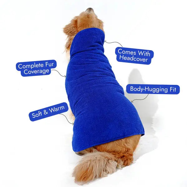  Lightweight Turbo Dry Bathrobes For Dogs Soft Super Absorbent  Petspalz