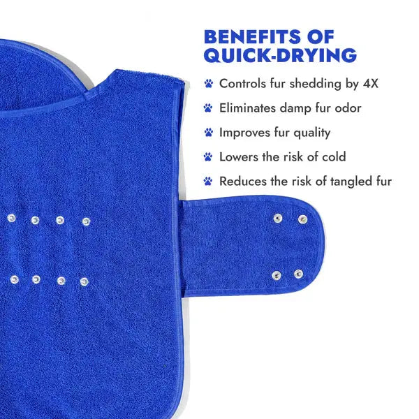  Lightweight Turbo Dry Bathrobes For Dogs Soft Super Absorbent  Petspalz