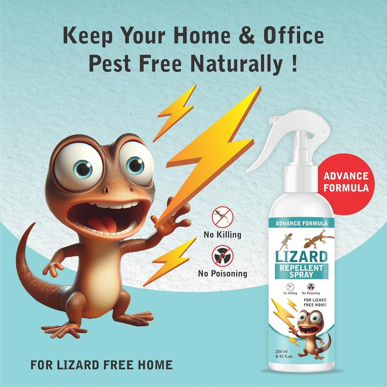  Lizard Repellent Spray for Home | 250ml x 2 | Natural Pest Control e31d79-4