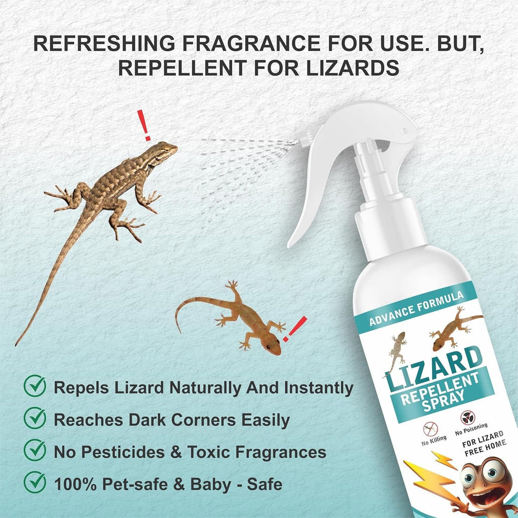 Lizard Repellent Spray for Home | 250ml x 2 | Natural Pest Control e31d79-4
