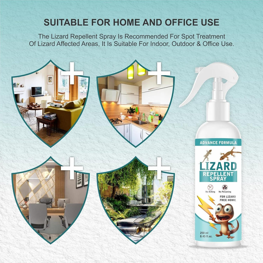  Lizard Repellent Spray for Home | 250ml x 2 | Natural Pest Control e31d79-4