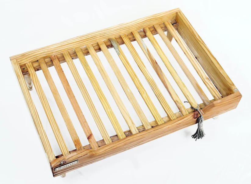  Handmade Wooden Dog Bed | Large & Medium Dog | With Cushion | Petspalz Petspalz
