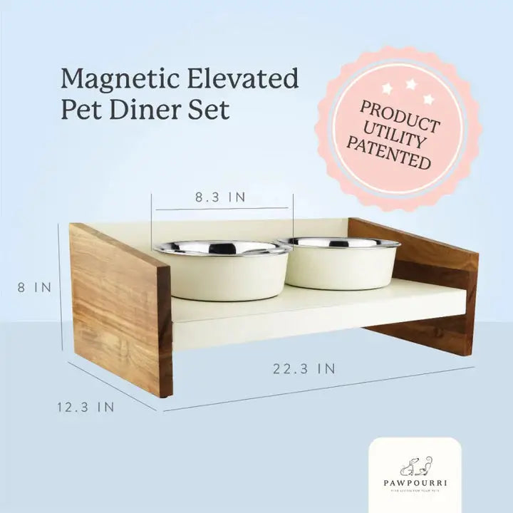  Magnetic Elevated Pet Diner for Dogs  Dog Bowls Dog Feeders Petspalz